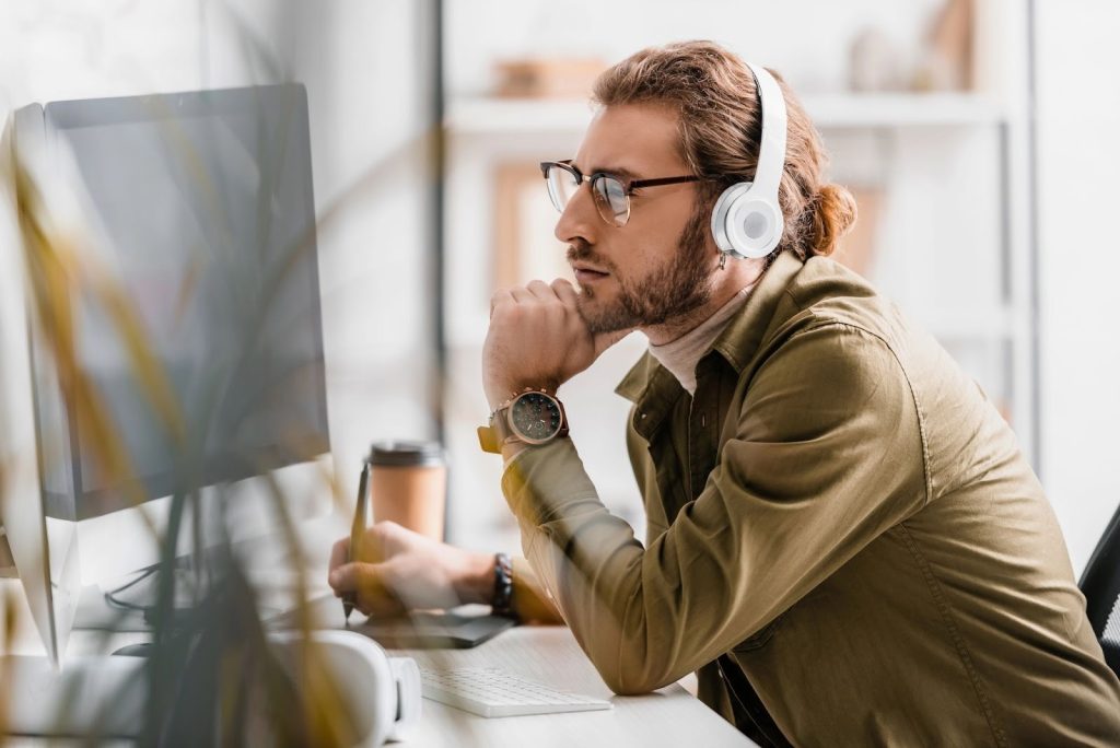 Digital designer at work