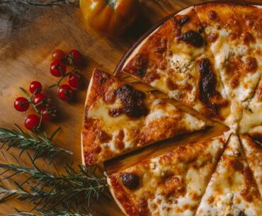 Domino's pizza slice separated from pizza to show digital transformation