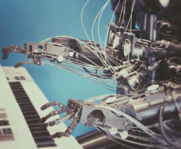 AI playing piano to show growing influence of Artificial Intelligence (AI) in healthcare