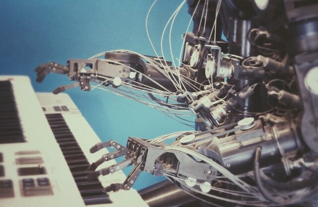 AI playing piano to show growing influence of Artificial Intelligence (AI) in healthcare