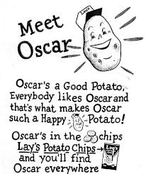 Frito-Lay - The H.W. Lay & Company becomes one of the first snack food  companies to advertise on television. The commercial features the debut of  the company's first animated character, "Oscar, the